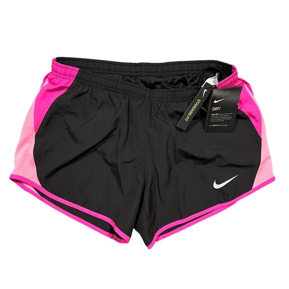 Nike Pants - Nike Dri-Fit Black Pink Standard Fit 4" Running Shorts Womens Size Small NWT